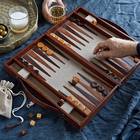 leather backgammon sets